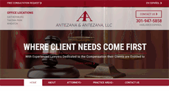 Desktop Screenshot of antezanalaw.com