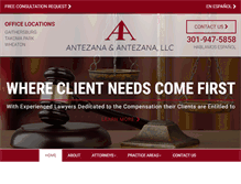 Tablet Screenshot of antezanalaw.com